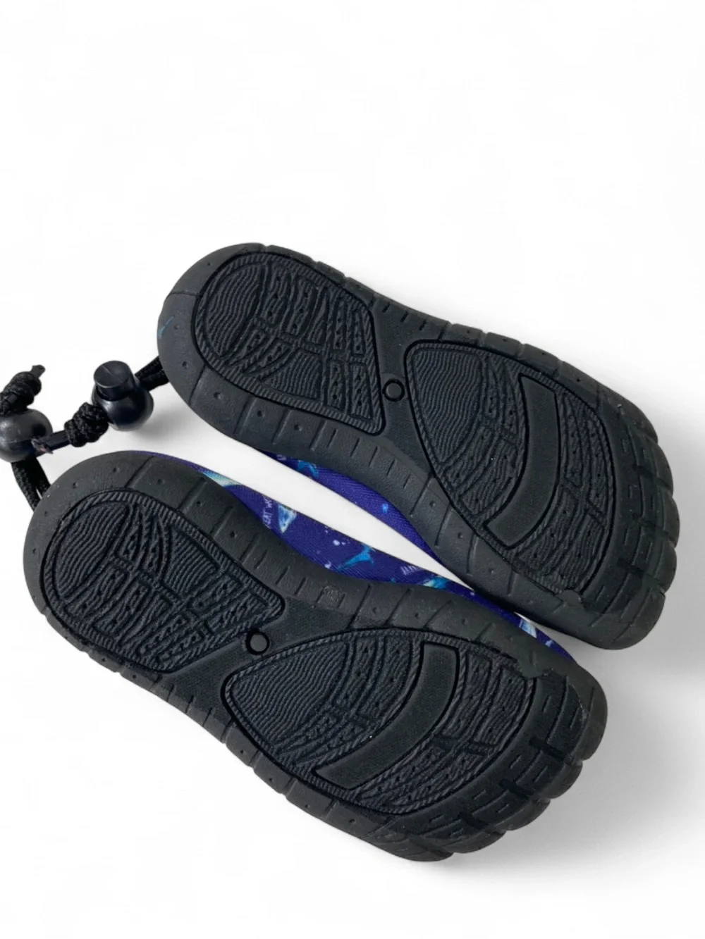 Tommy Bahama Kids Water Shoes Size 5/6 Blue Shark Print Aqua Beach Swim Shoes